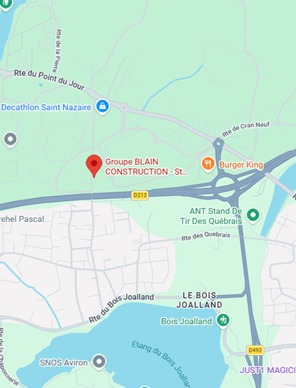 Localisation Groupe BLAIN CONSTRUCTION Saint-Nazaire