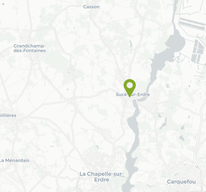 Localisation de Sucé-sur-Erdre (44240)